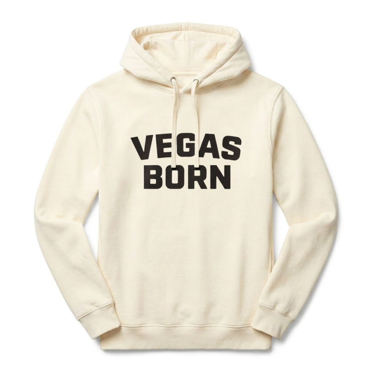 Vegas Born Las Vegas hoodie in Bone