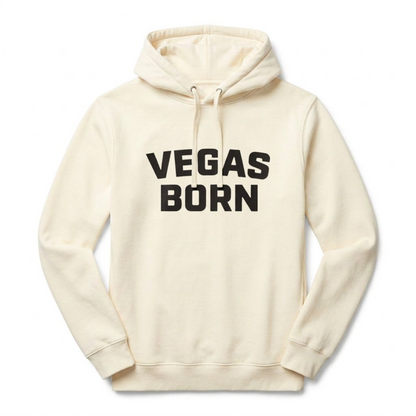 Vegas Born Las Vegas hoodie in Bone