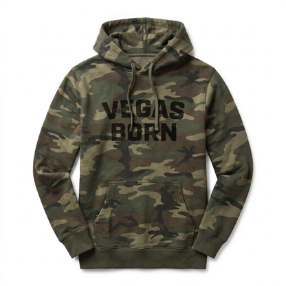 Vegas Born Las Vegas hoodie in Camo