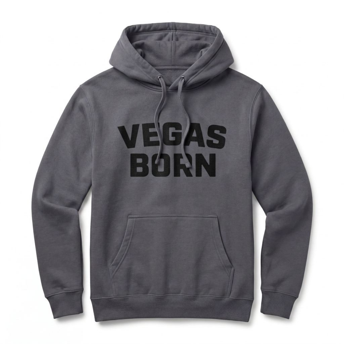 Vegas Born Las Vegas hoodie in Charcoal