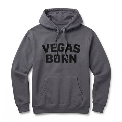 Vegas Born Las Vegas hoodie in Charcoal