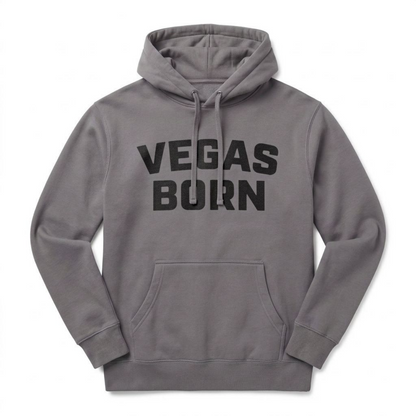 Vegas Born Las Vegas hoodie in Gunmetal Heather