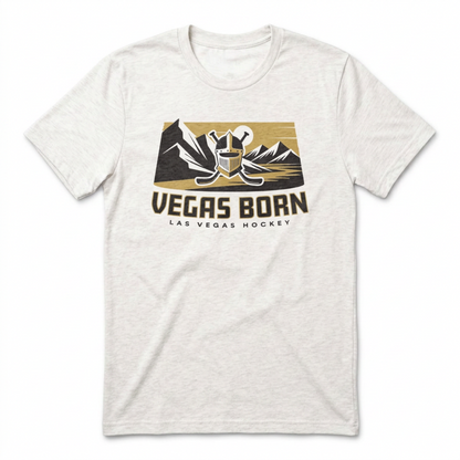 Vegas Born Knight Las Vegas Golden Knights t-shirt in heather white