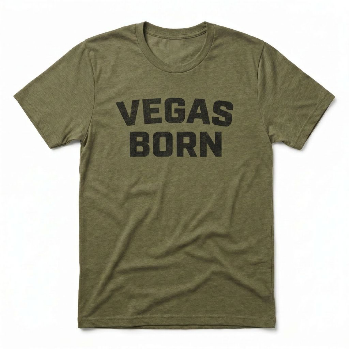 Vegas Born Las Vegas t-shirt in military green