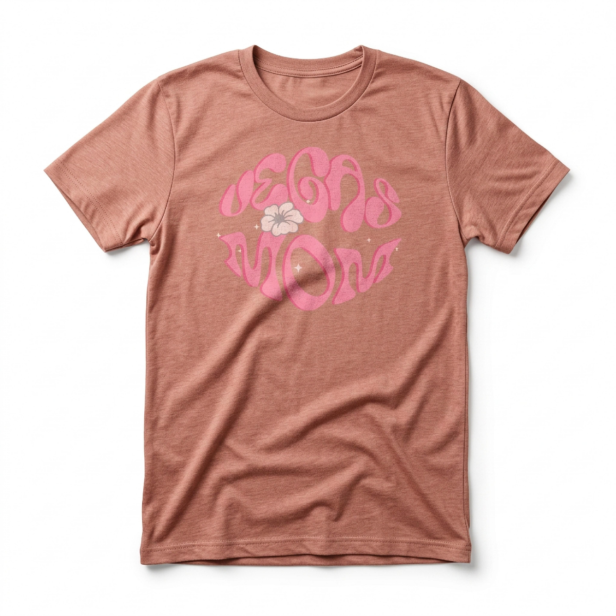Vegas Mom Las Vegas t-shirt in desert pink
