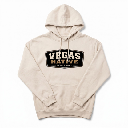 Vegas Native Badge Las Vegas hoodie in bone