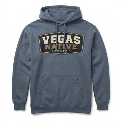 Vegas Native Badge Las Vegas hoodie in storm blue