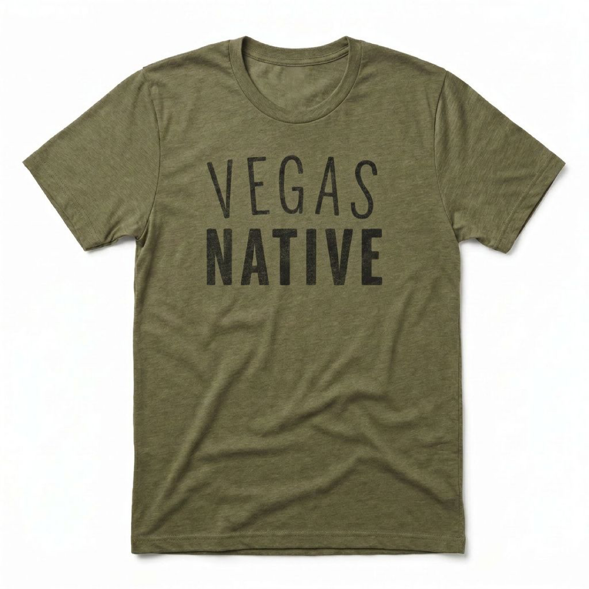 Vegas Native Las Vegas local t-shirt in military green
