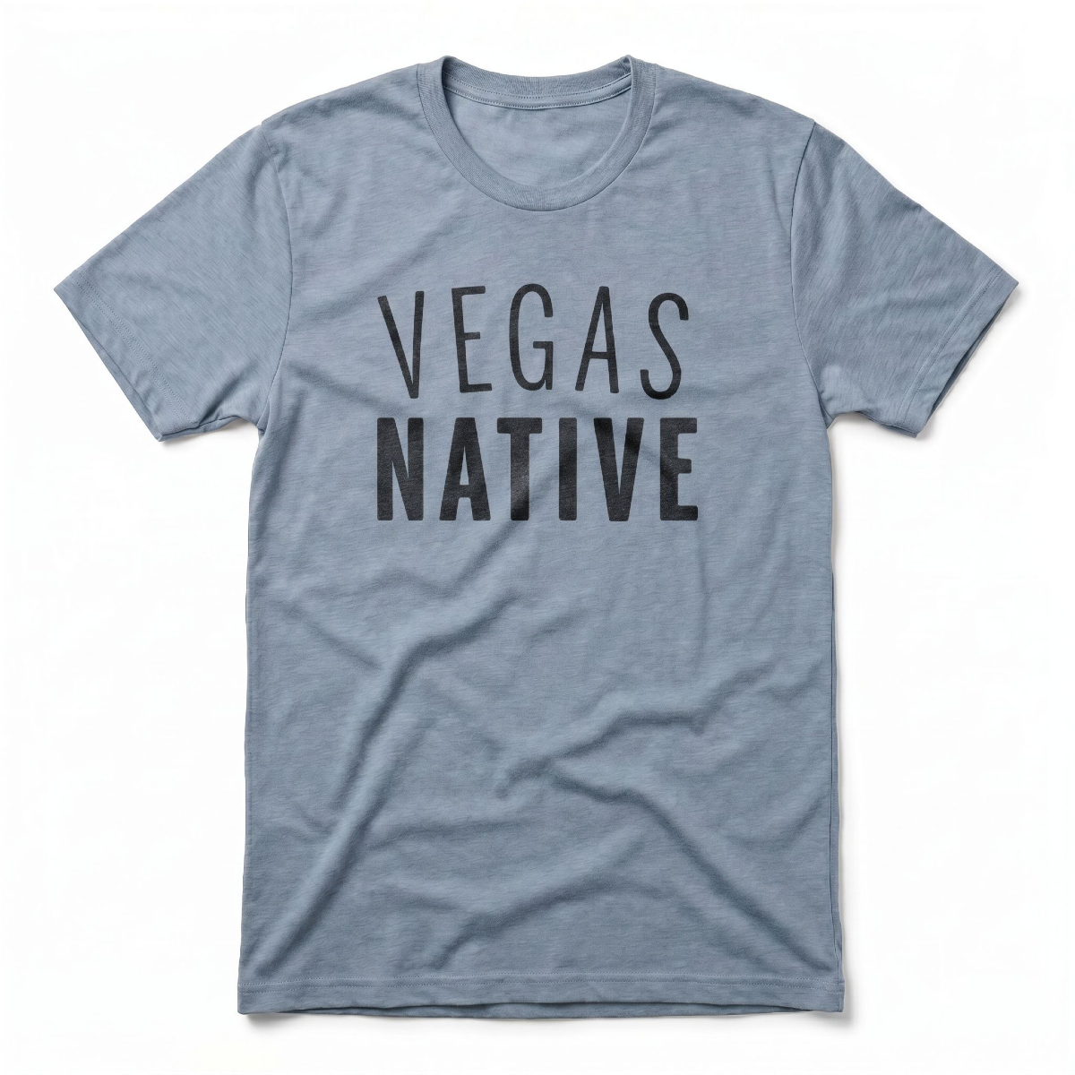 Vegas Native Las Vegas local t-shirt in stonewash denim
