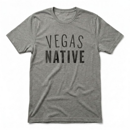 Vegas Native Las Vegas local t-shirt in venetian gray