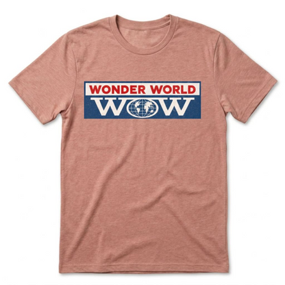 Wonder World Las Vegas t-shirt in Desert Pink