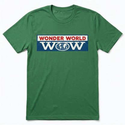 Wonder World Las Vegas t-shirt in Envy