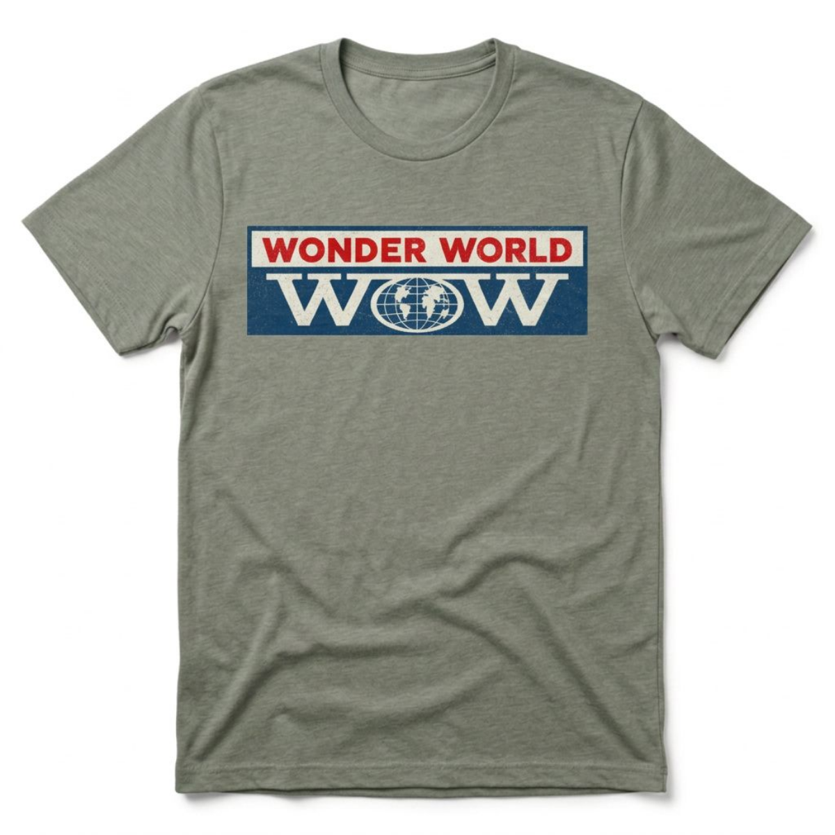 Wonder World Las Vegas t-shirt in Venetian Gray