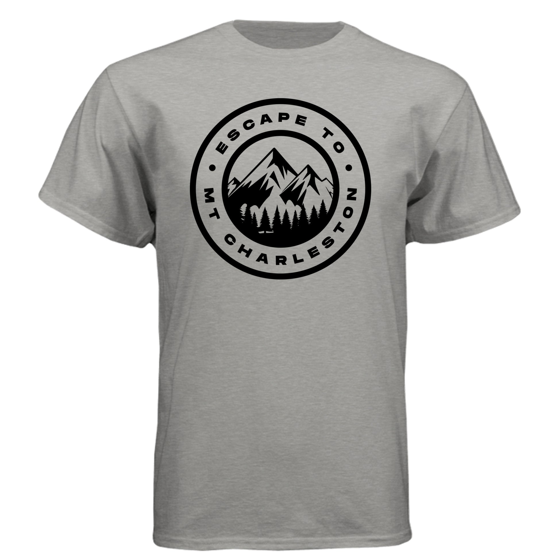 Escape to Mt Charleston Las Vegas t-shirt in venetian gray