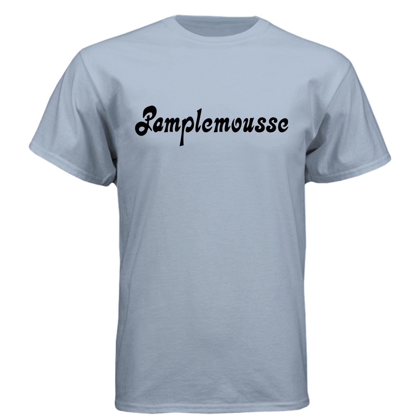 Pamplemousse Las Vegas restaurant tribute t-shirt in stonewash denim