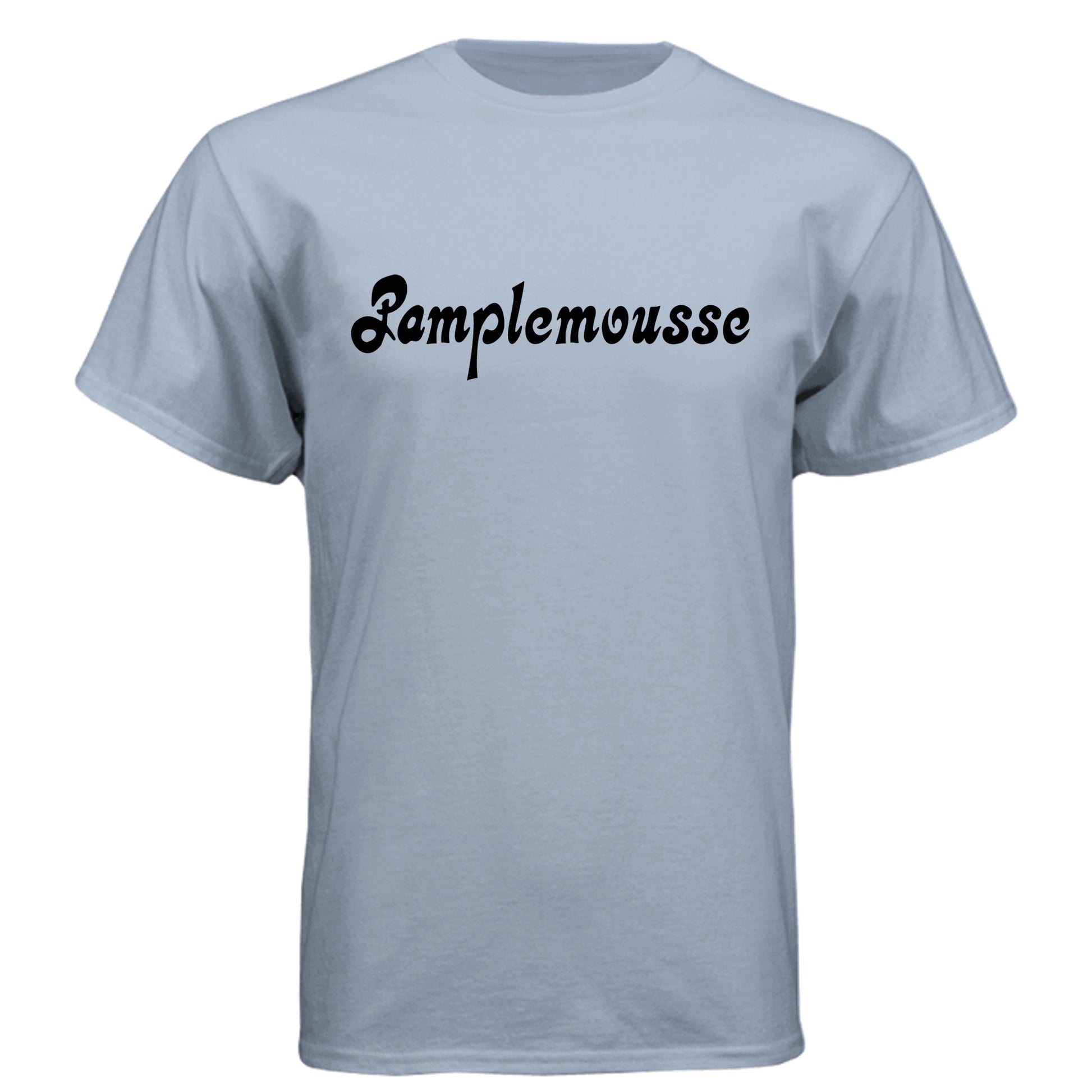 Pamplemousse Las Vegas restaurant tribute t-shirt in stonewash denim