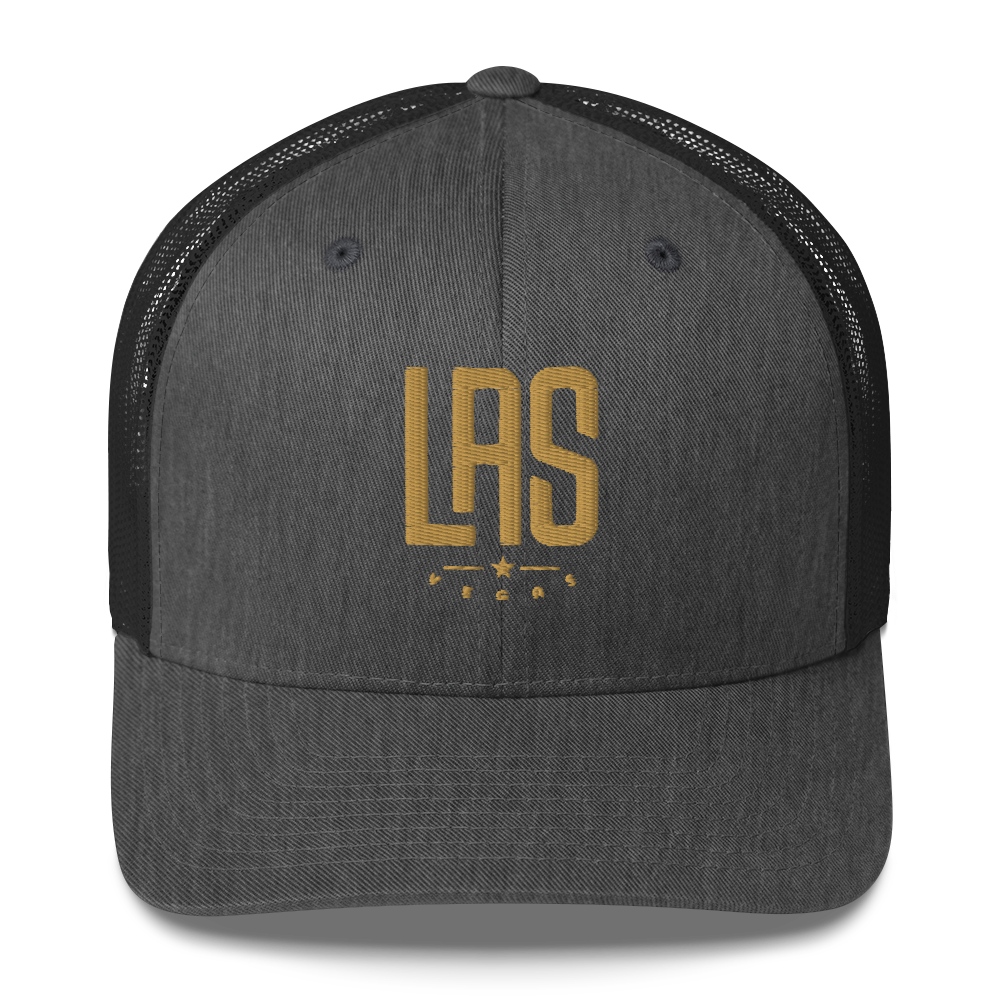 LAS Star Las Vegas trucker cap in dark heather gray