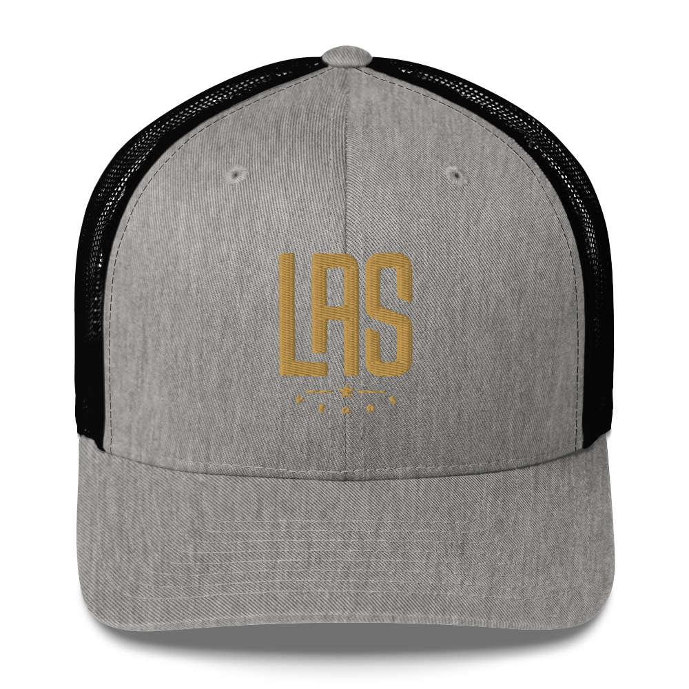 LAS Star Las Vegas trucker cap in heather black