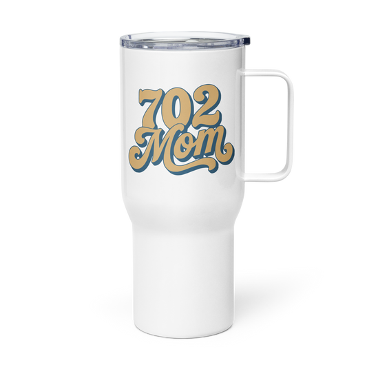702 Mom Las Vegas travel mug front view