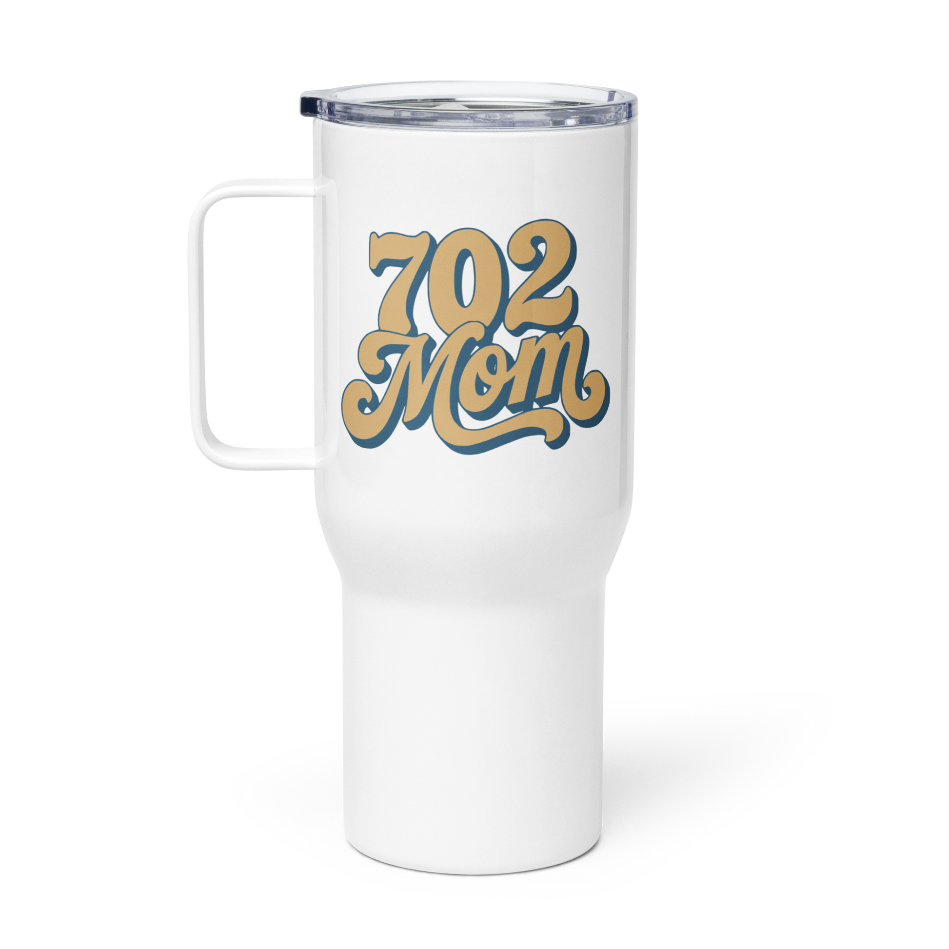 702 Mom Las Vegas travel mug side view