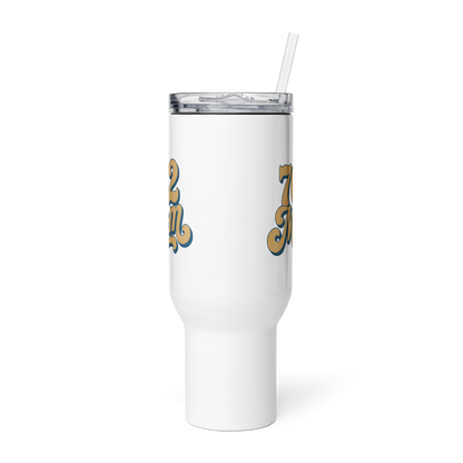 702 Mom Las Vegas travel mug with handle