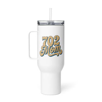 702 Mom Las Vegas travel mug in black