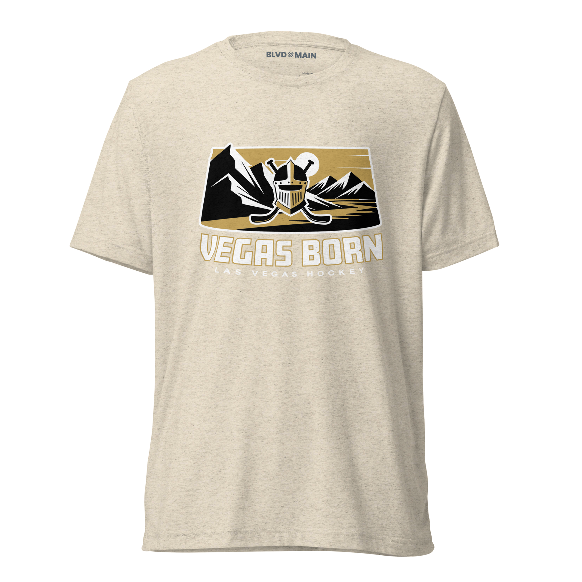 Vegas Born Knight Las Vegas Golden Knights t-shirt in oatmeal