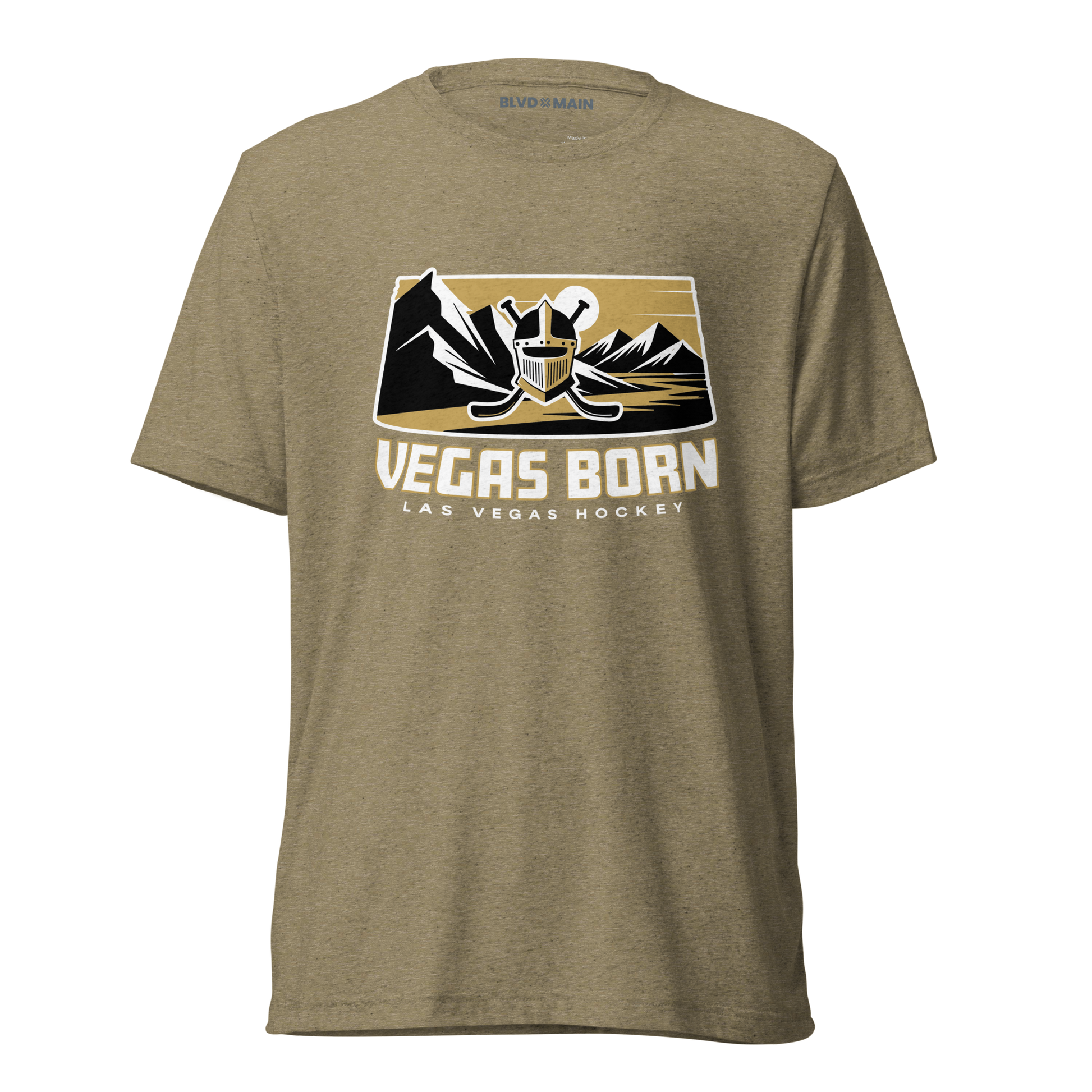Vegas Born Knight Las Vegas Golden Knights t-shirt in olive